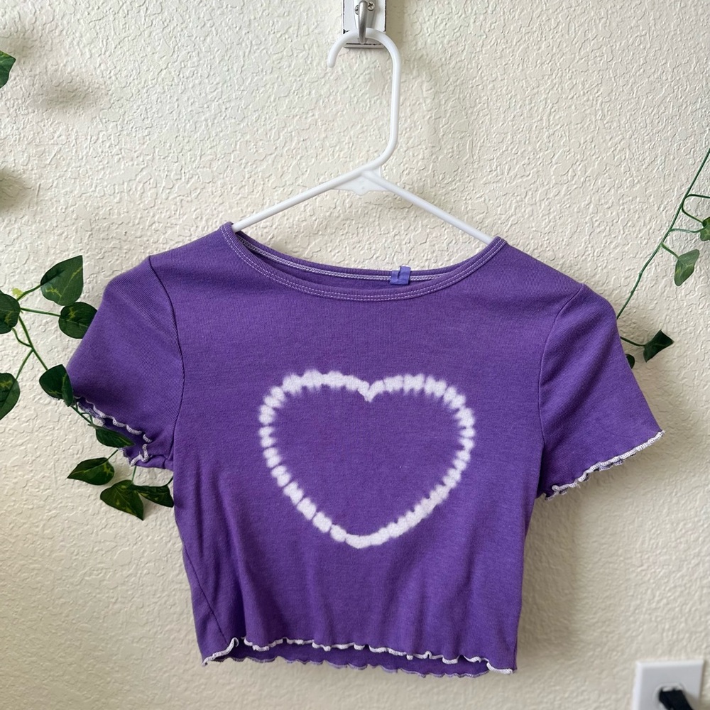 Super cute tie dye heart top from Pacsun